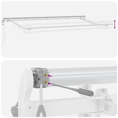 Einziehbare Markise Mehrfarbig 400 x 200 cm