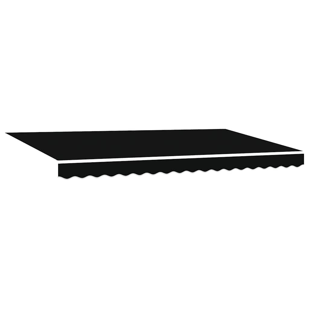 Einziehbare Markise Schwarz 400 x 200 cm Polyester, Aluminium