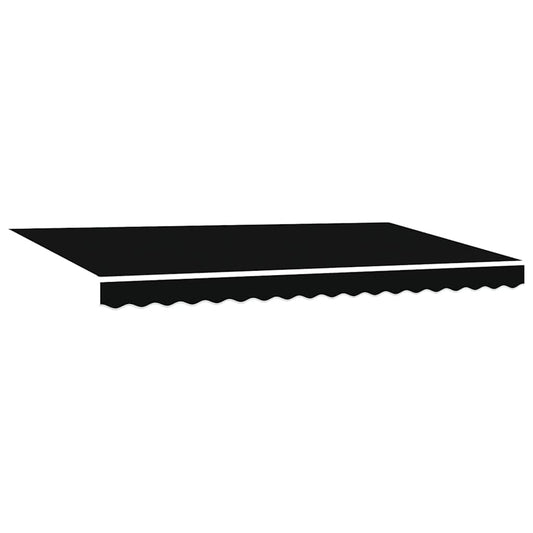 Einziehbare Markise Schwarz 400 x 200 cm Polyester, Aluminium