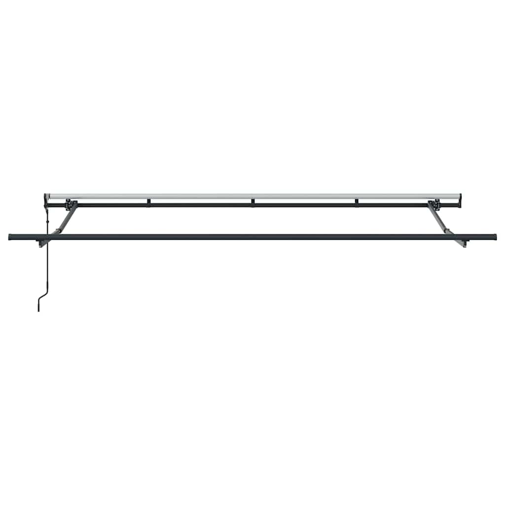 Einziehbare Markise Schwarz 400 x 200 cm Polyester, Aluminium