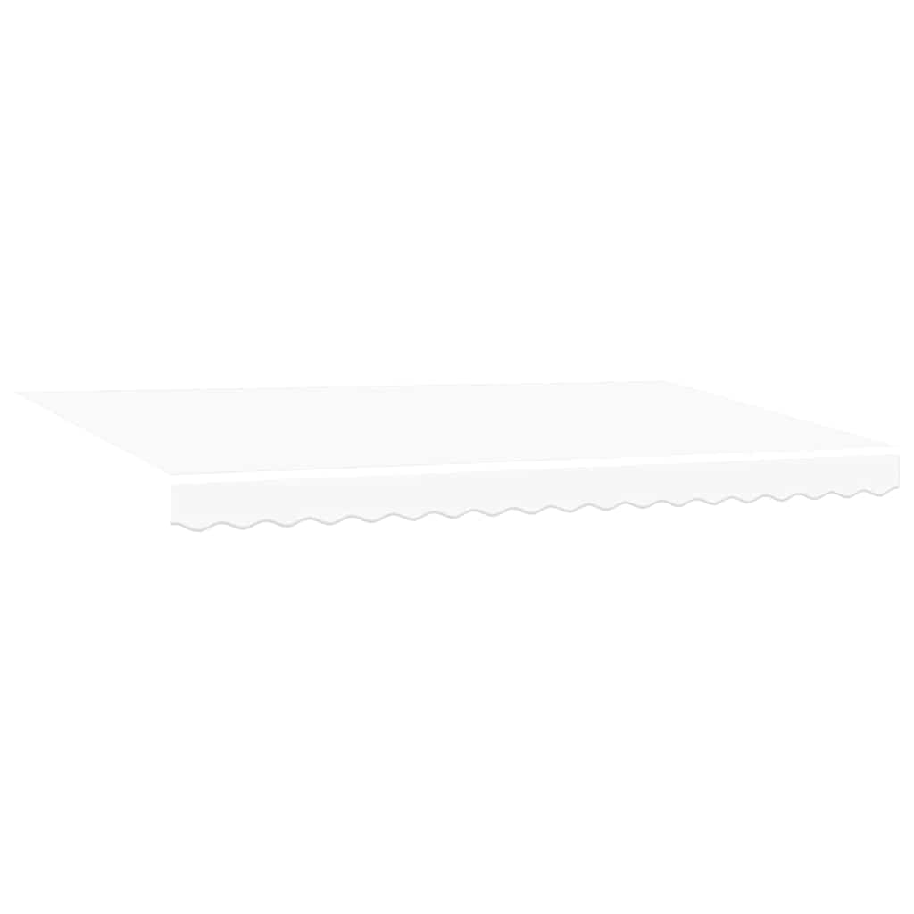 Einziehbare Markise Weiß 400x200 cm Stoff