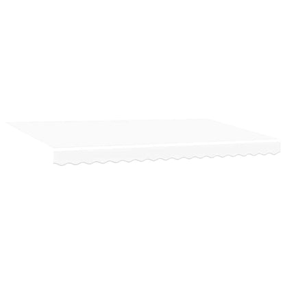 Einziehbare Markise Weiß 400x200 cm Stoff