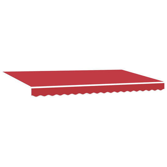 Einziehbare Markise Rot 400 x 200 cm Polyester, Aluminium