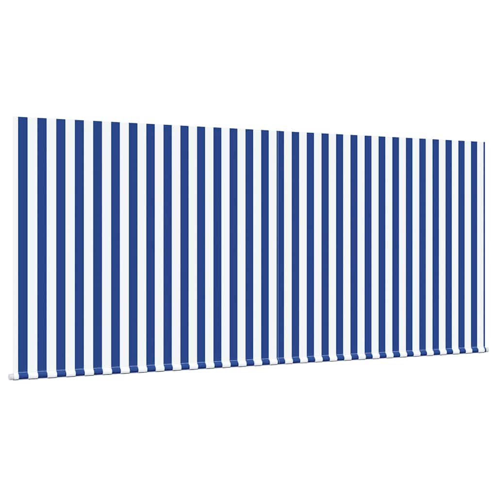 Einziehbare Markise Blau und weiß 300 x 250 cm Stoff