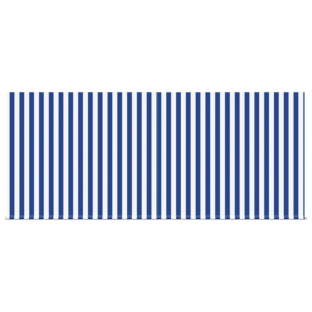 Einziehbare Markise Blau und weiß 300 x 250 cm Stoff