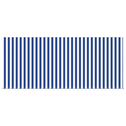 Einziehbare Markise Blau und weiß 300 x 250 cm Stoff