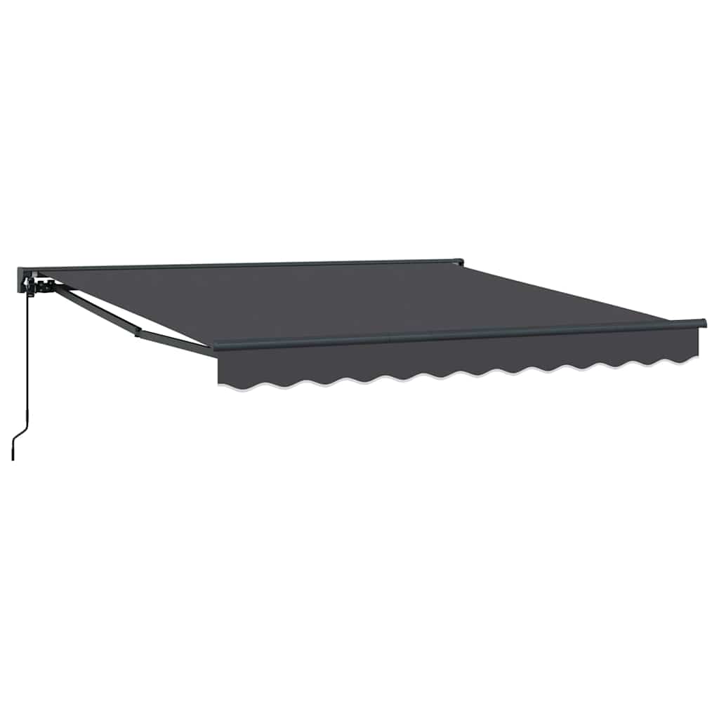 Einziehbare Markise Anthrazit 300x250 cm Stoff