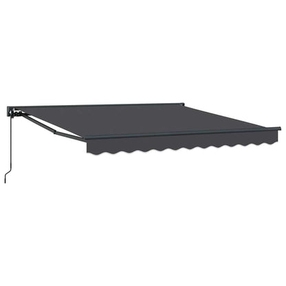 Einziehbare Markise Anthrazit 300x250 cm Stoff