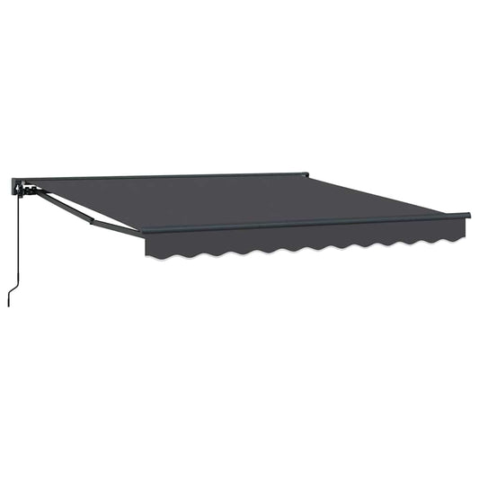 Einziehbare Markise Anthrazit 300x250 cm Stoff