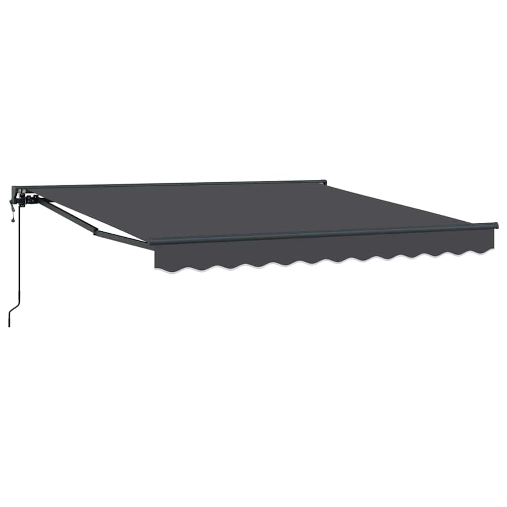 Einziehbare Markise Manuell Anthrazit 300x250 cm Stoff