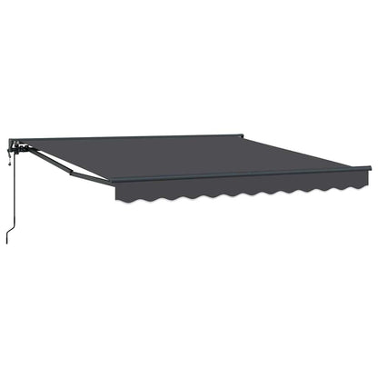 Einziehbare Markise Manuell Anthrazit 300x250 cm Stoff