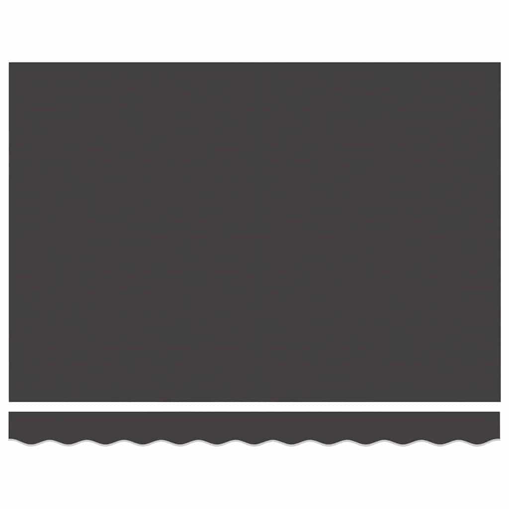 Einziehbare Markise Grau und Anthrazit 300 x 250 cm