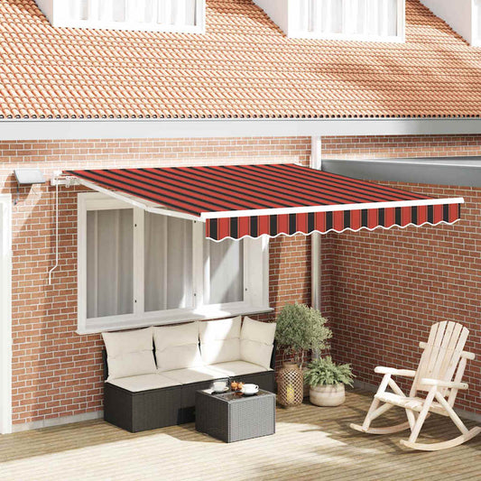 Einziehbare Markise with 300 x 250 cm Orange und Braun