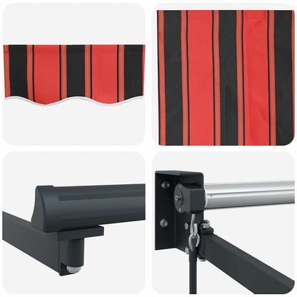 Einziehbare Markise Einziehbar Orange, Braun 300 x 250 cm
