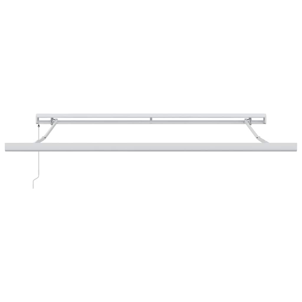 Einziehbare Markise Orange, Braun 300 x 250 cm Stoff, Metall