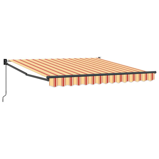 Einziehbare Markise Gelb, Orange 300 x 250 cm Polyester, Metall