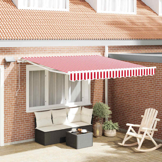 Einziehbare Markise with 300 x 250 cm Rot und Weiß
