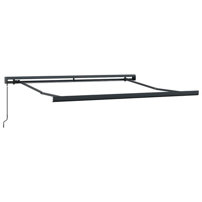 Einziehbare Markise Rot und weiß 300 x 250 cm Stoff, Metall