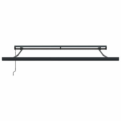 Einziehbare Markise Rot und weiß 300 x 250 cm Stoff, Metall