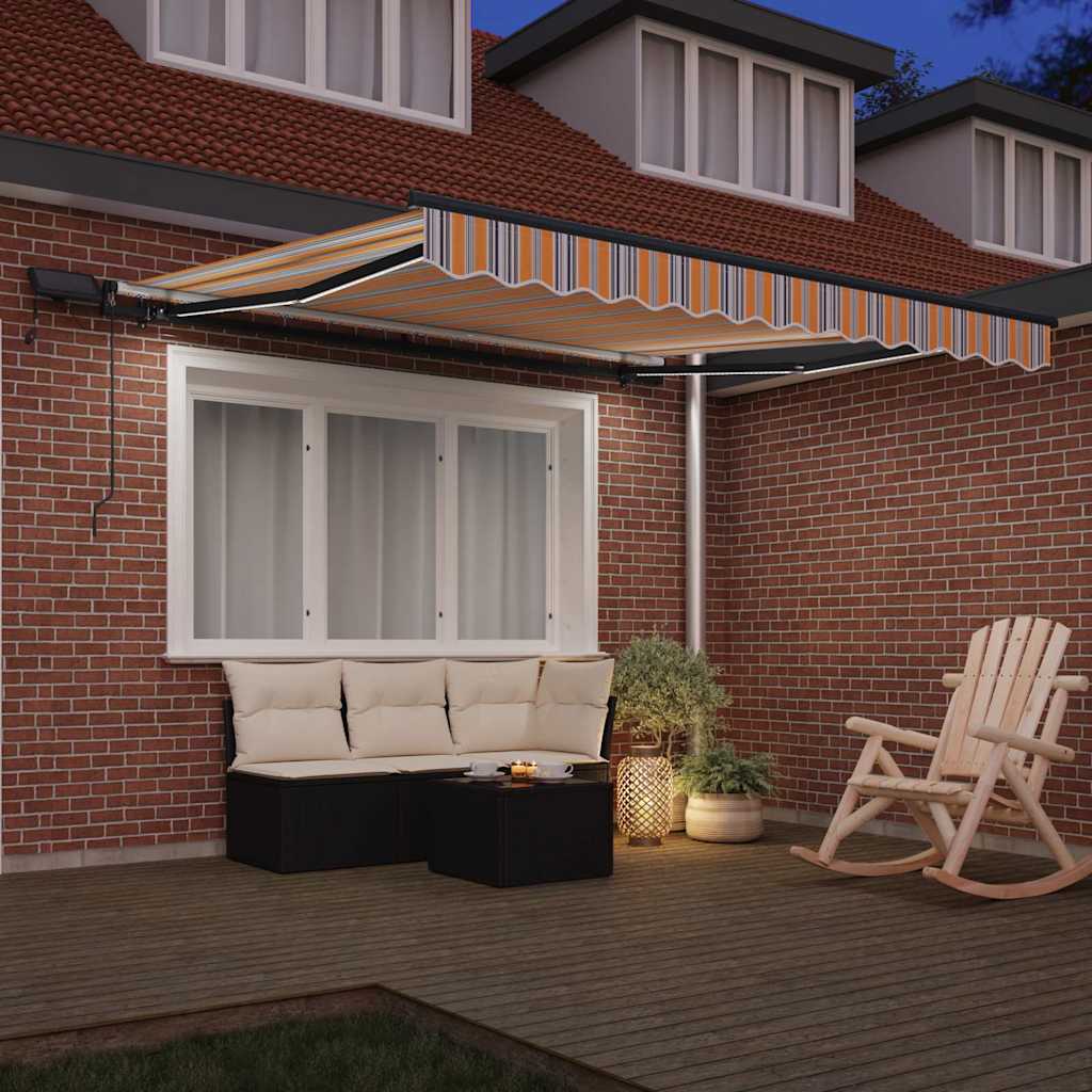 Einziehbare Markise Mehrfarbig 300 x 250 cm Stoff
