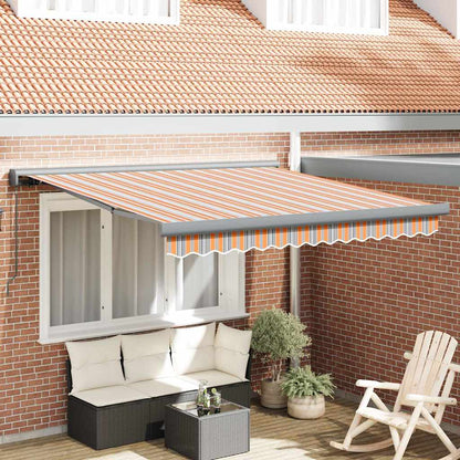 Einziehbare Markise Mehrfarbig 300 x 250 cm Stoff, Metall
