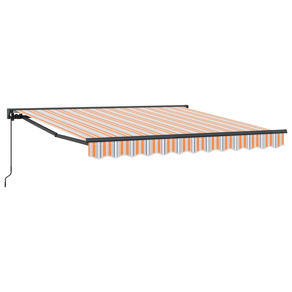 Einziehbare Markise Bunt gestreift 300x250 cm Stoff