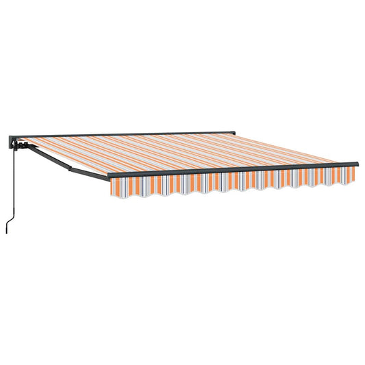 Einziehbare Markise Bunt gestreift 300x250 cm Stoff