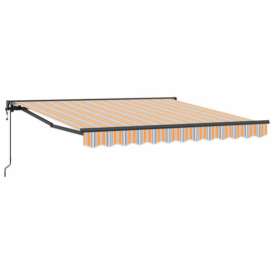 Einziehbare Markise Bunt gestreift 300x250 cm Stoff