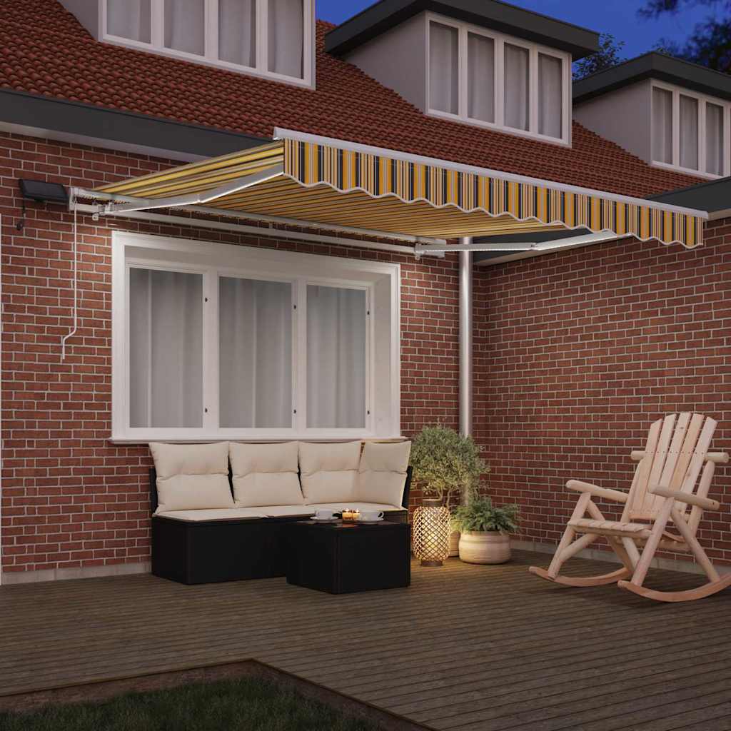 Einziehbare Markise mit Mehrfarbig 300 x 250 cm Stoff