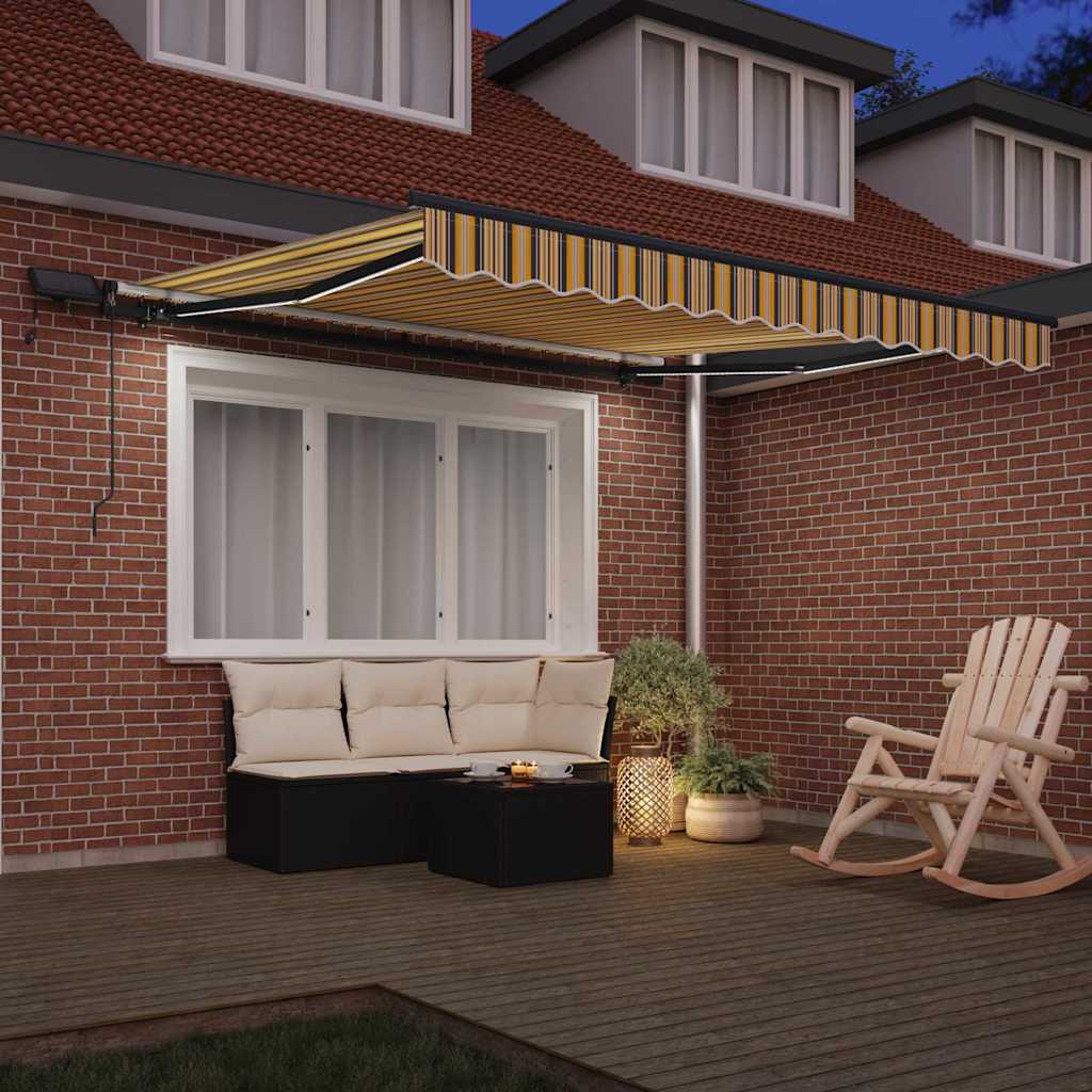 Einziehbare Markise Mehrfarbig 300 x 250 cm Stoff