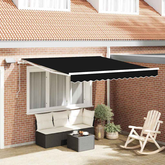Einziehbare Markise with 300 x 250 cm Schwarz