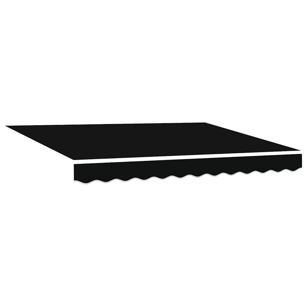 Einziehbare Markise Schwarz 300 x 250 cm Stoff, Metall