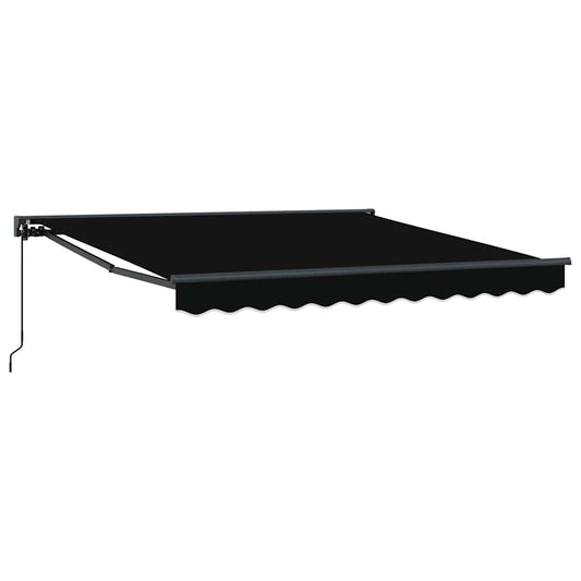 Einziehbare Markise Schwarz 300x250 cm Stoff