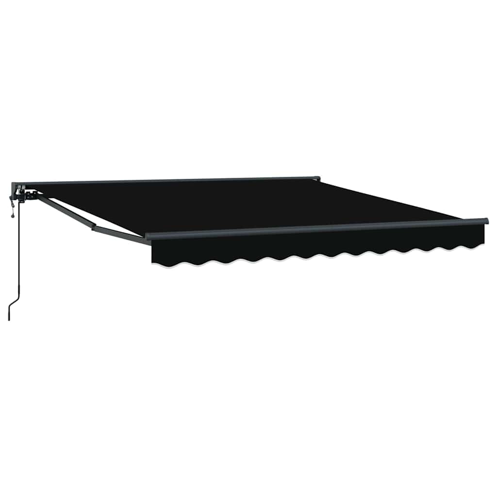 Einziehbare Markise Schwarz 300x250 cm Stoff