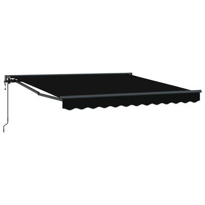 Einziehbare Markise Schwarz 300x250 cm Stoff