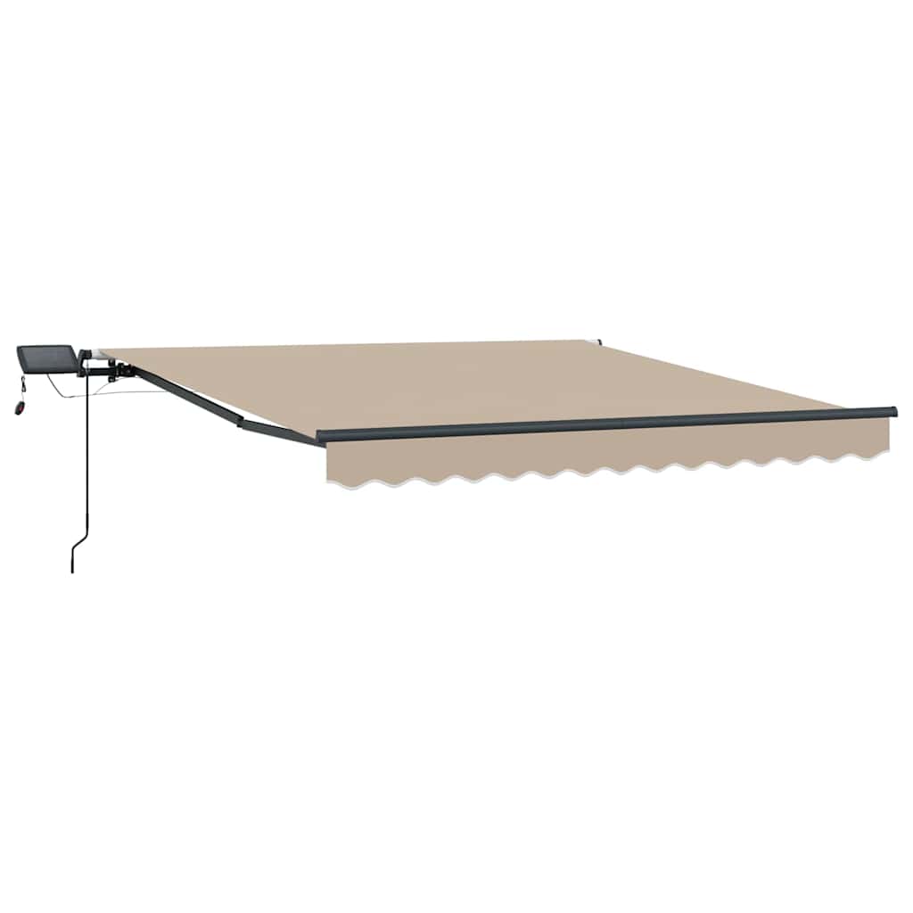Einziehbare Markise Beige 300 x 250 cm Stoff