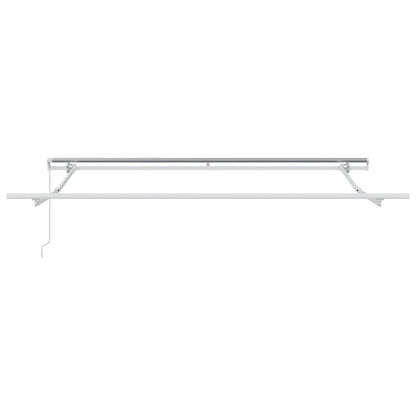 Markise Weiß 3 x 2,5 m Polyester und Metall