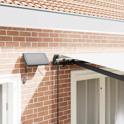 Einziehbare Markise Weiß 300 x 250 cm Stoff