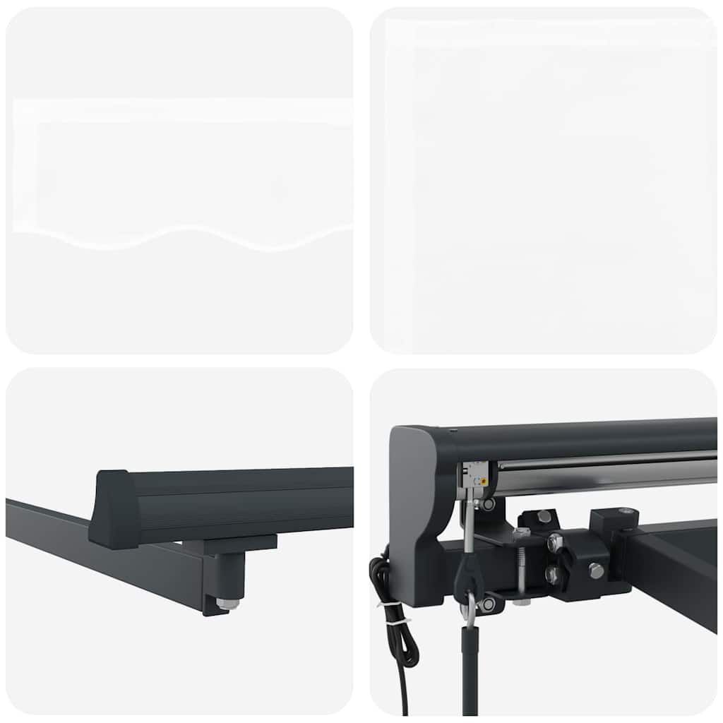 Einziehbare Markise Weiß 300x250 cm Stoff