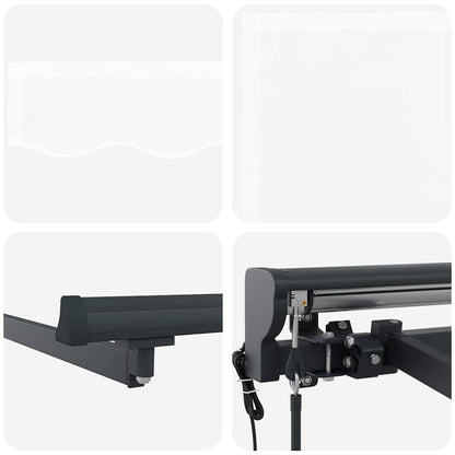 Einziehbare Markise Weiß 300x250 cm Stoff
