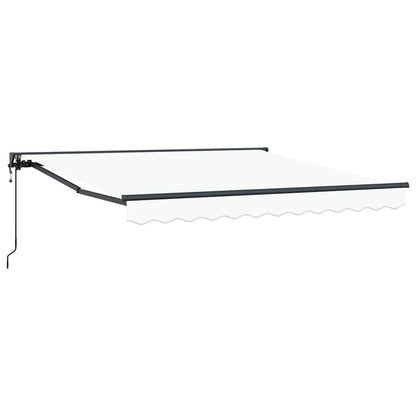 Einziehbare Markise Weiß 300x250 cm Stoff