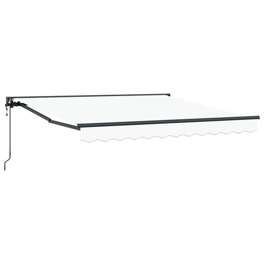 Einziehbare Markise Weiß 300x250 cm Stoff