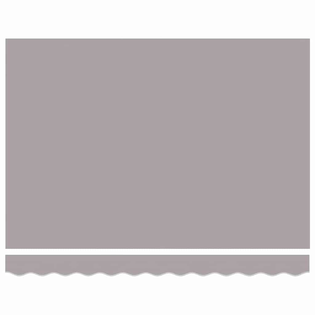 Markise Hellgrau 3 x 2,5 m Polyester und Metall