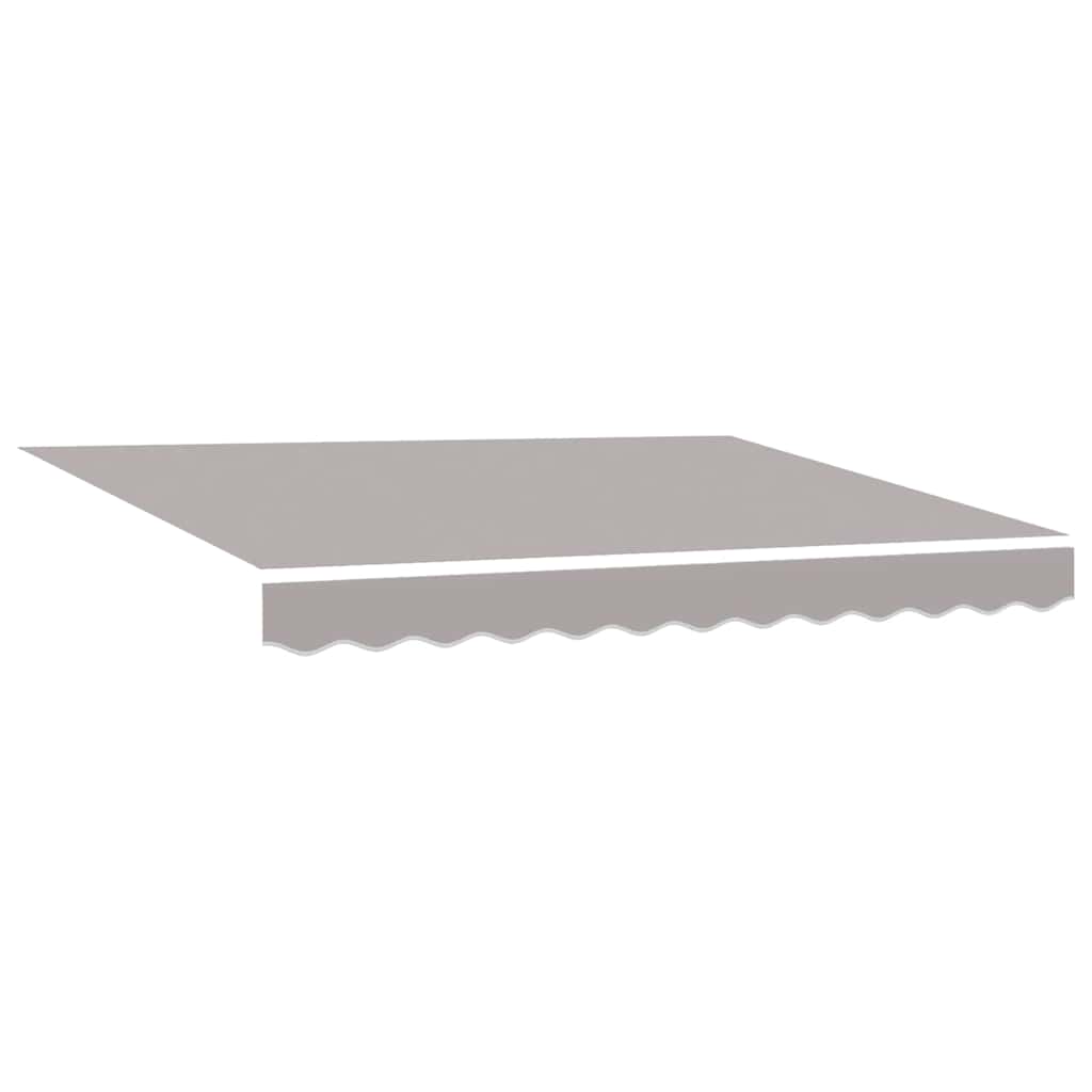 Einziehbare Markise Hellgrau 300 x 250 cm Stoff, Metall
