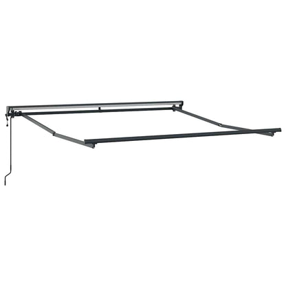 Einziehbare Markise Hellgrau 300x250 cm Stoff