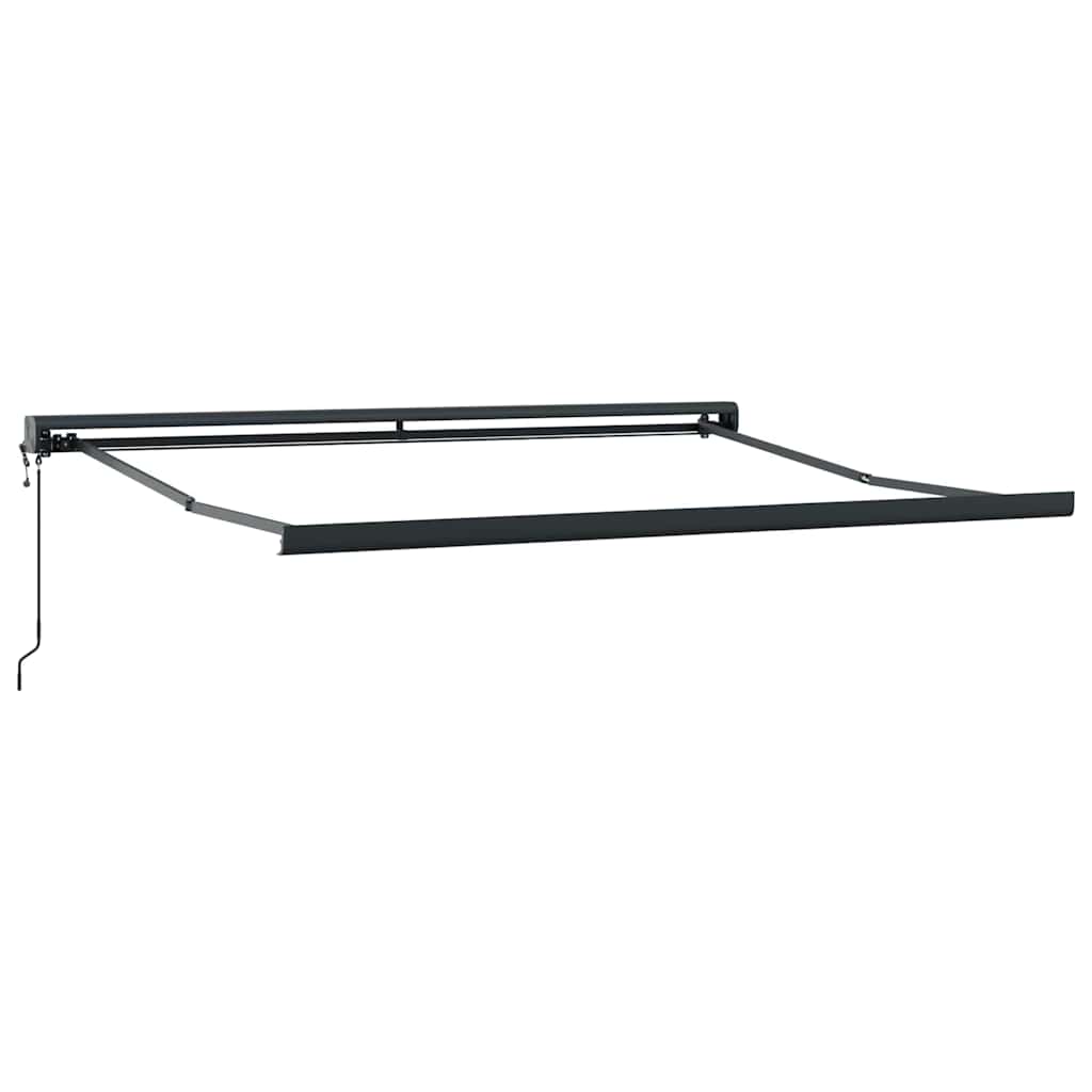 Einziehbare Markise Rot 300 x 250 cm Stoff, Metall
