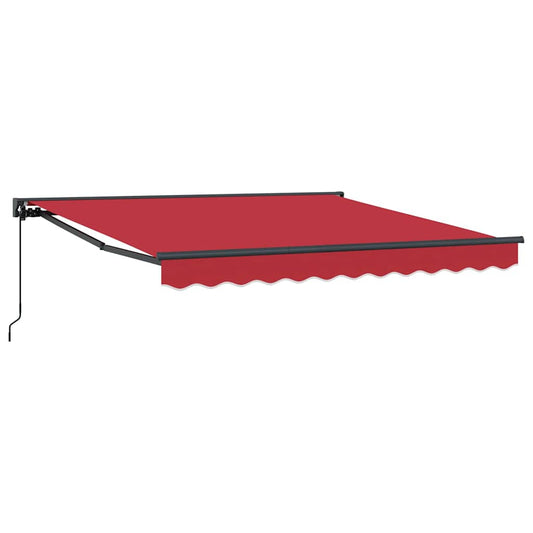 Einziehbare Markise Rot 300x250 cm Stoff