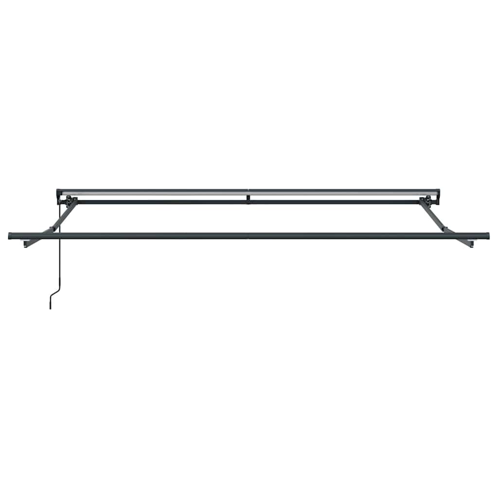Einziehbare Markise Orange und Weiß 350x250 cm Stoff