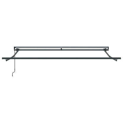 Einziehbare Markise Orange und Weiß 350x250 cm Stoff