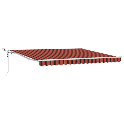 Einziehbare Markise Anthrazit 350 x 250 cm Stoff, Metall